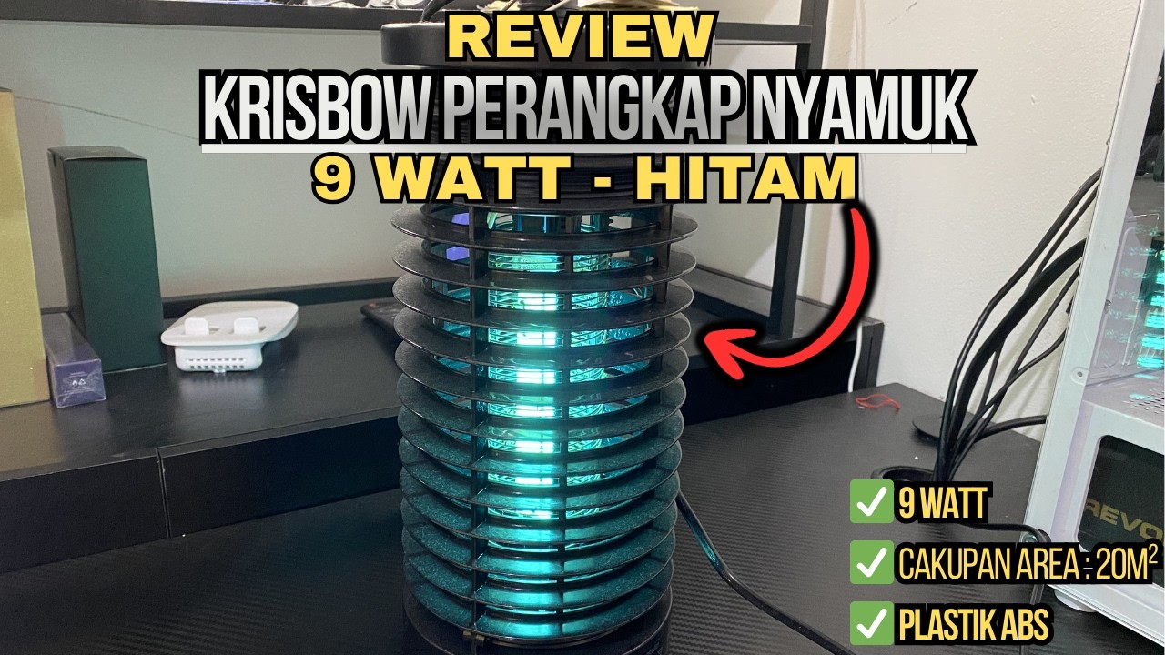 Review Krisbow Perangkap Nyamuk 9 Watt Hitam – Efektif atau Cuma Gimmick?