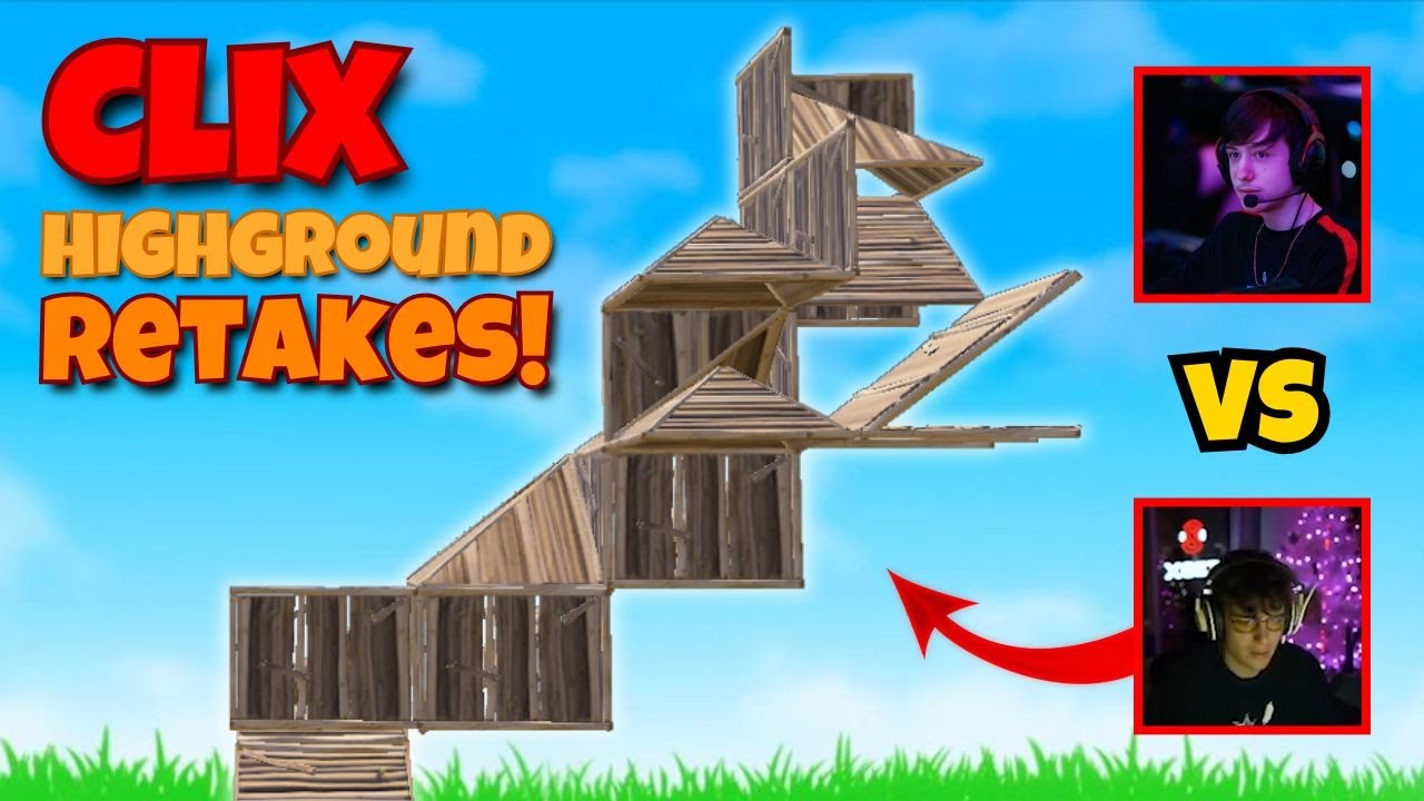 3 Highground Retakes CLIX used in a 1v1 against PETERBOT