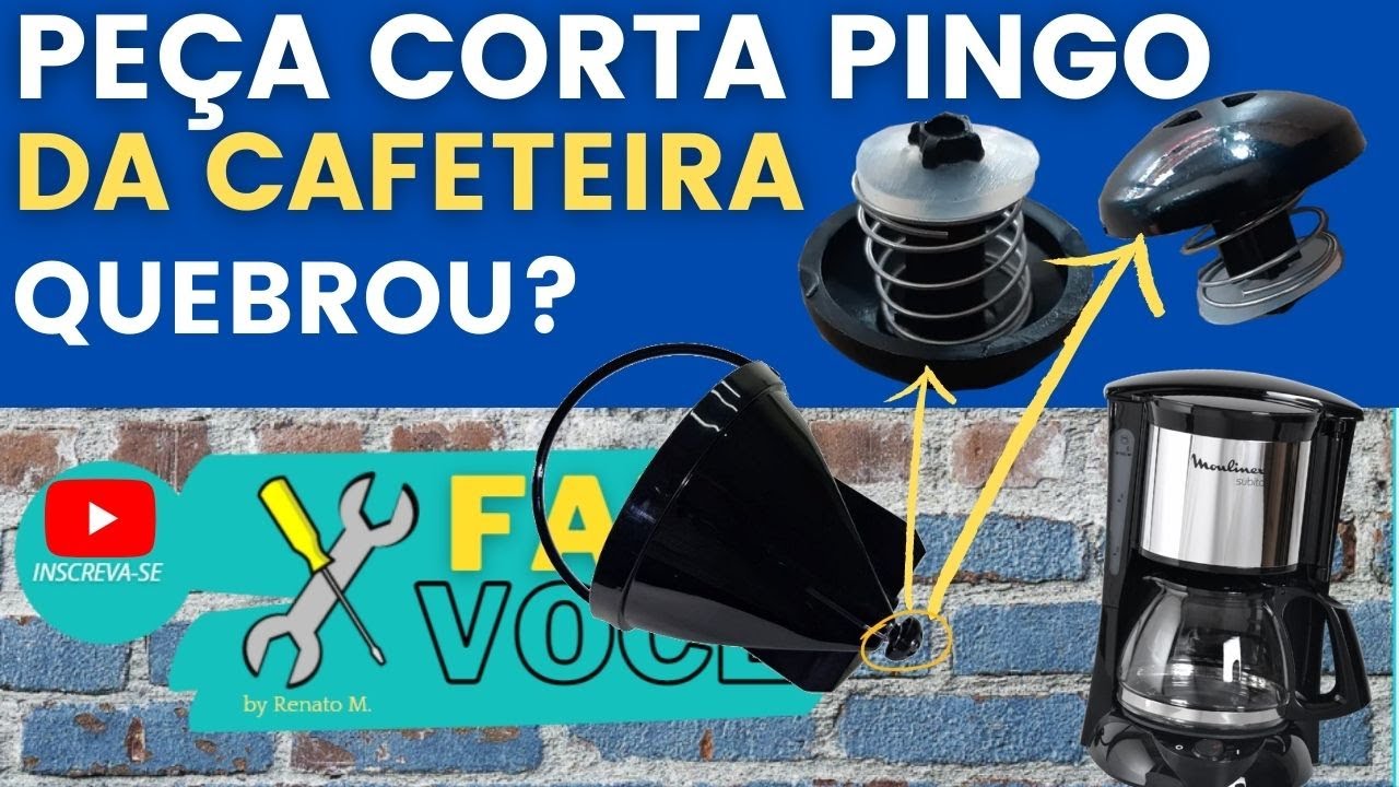 Cafeteira vazando. 'Corta pingo' quebrado?