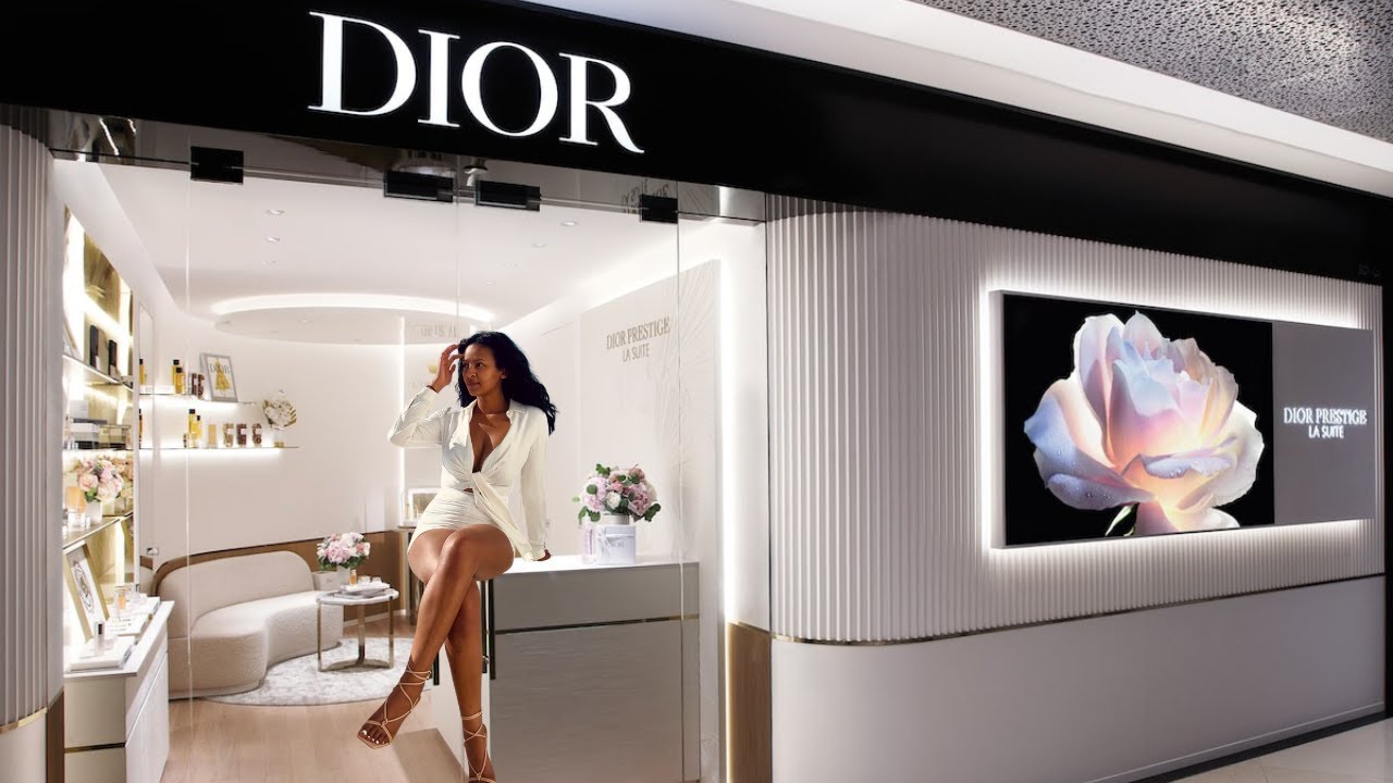 A DAY WITH DIOR AT SAKS 5TH AVE | Makeup, bubbles & more