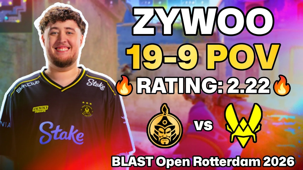 💥 ZYWOO POV: MIRAGE AWP DESTRUCTION vs The MongolZ! | BLAST Open Rotterdam 2026