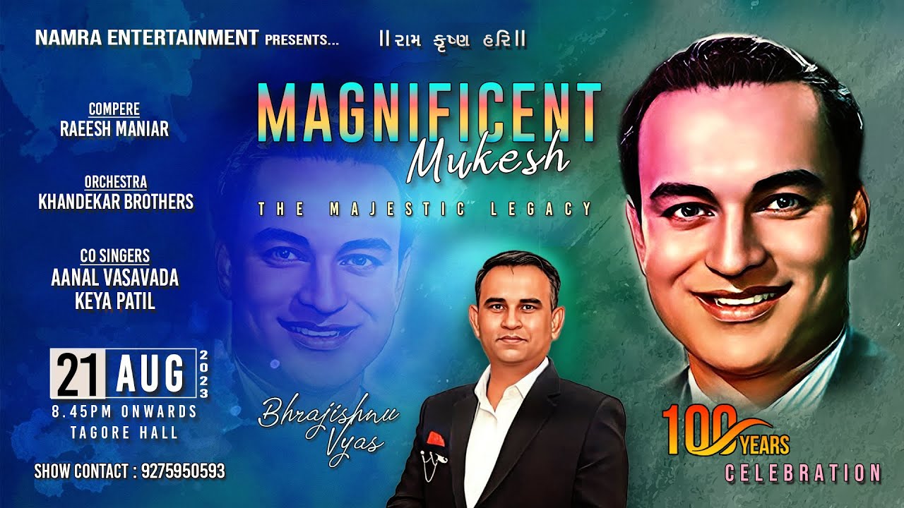 MAGNIFICENT MUKESH | THE MAJESTIC LEGACY | 100 YEARS CELEBRATION