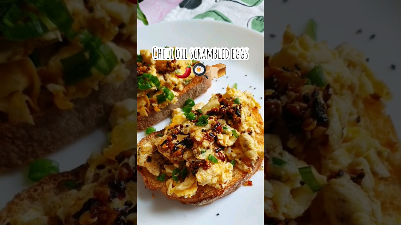 🌶🍳🔥Chili oil scrambled eggs#shorts#chilioileggs#chilioil