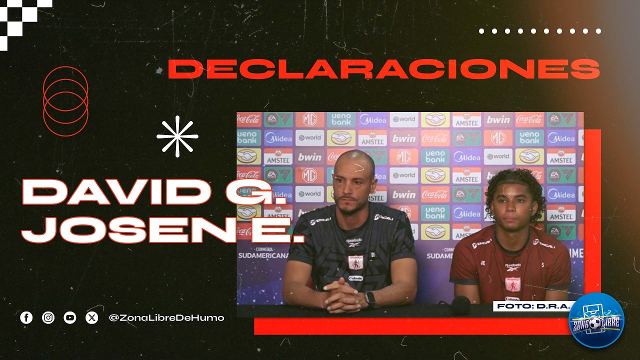 Declaraciones de David González y Josen Escobar en la previa de Copa Sudamericana.