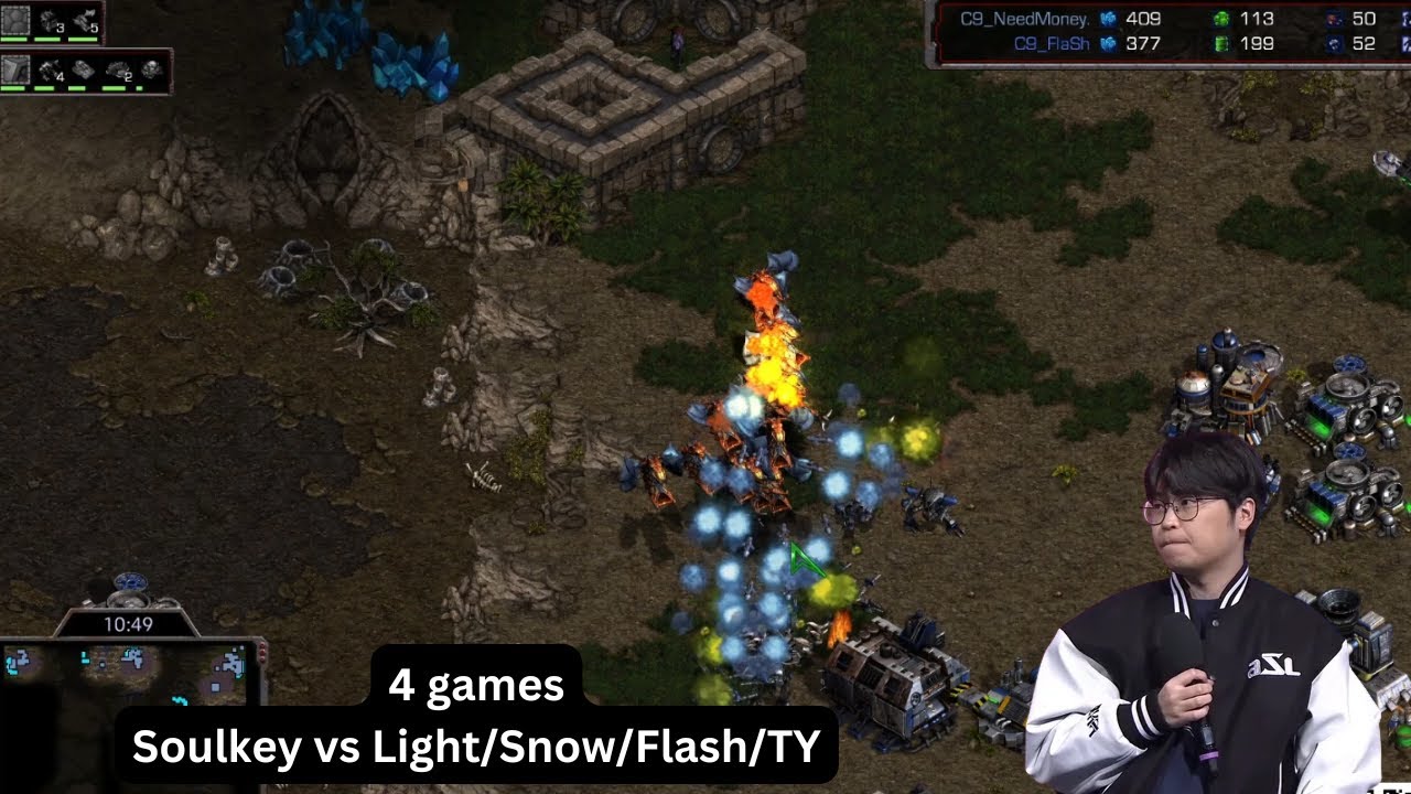 [Starcraft] Showmatch - Soulkey vs Light/Snow/Flash/TY