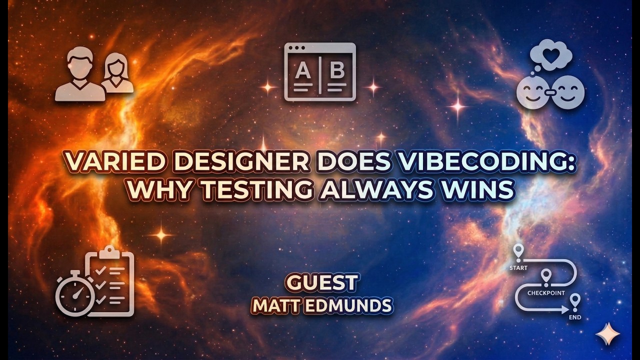 Varied Designer Does Vibecoding: Why testing always wins with Matt Edmunds