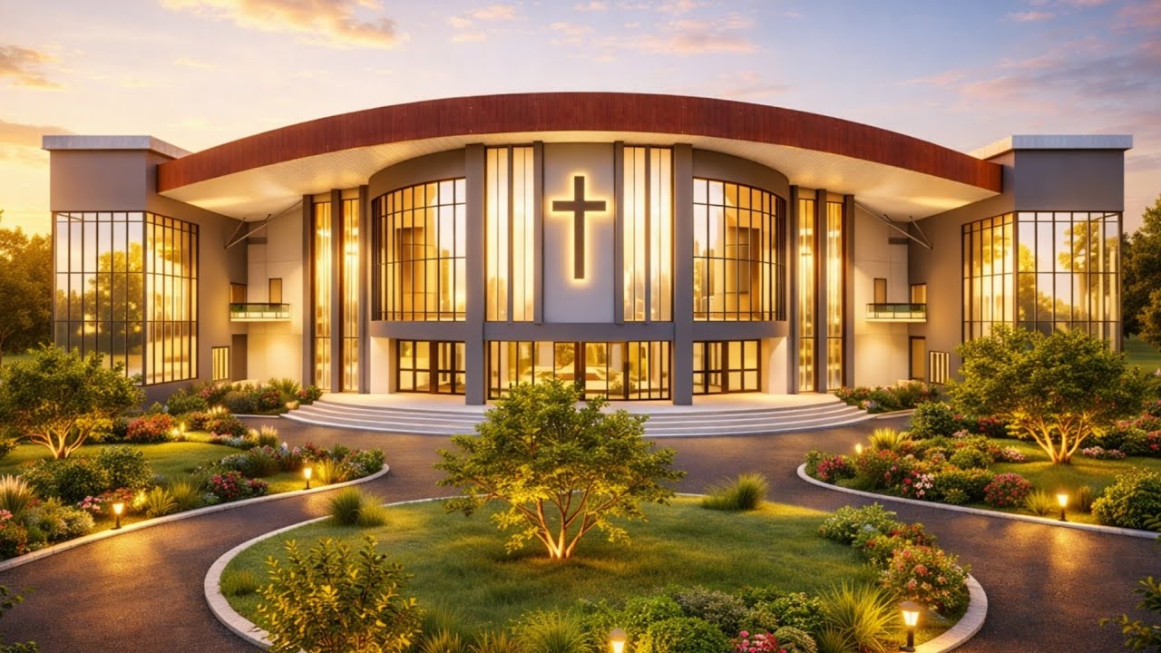 Modern Church Design Proposal | Entrance, Auditorium, Pastor’s House & More