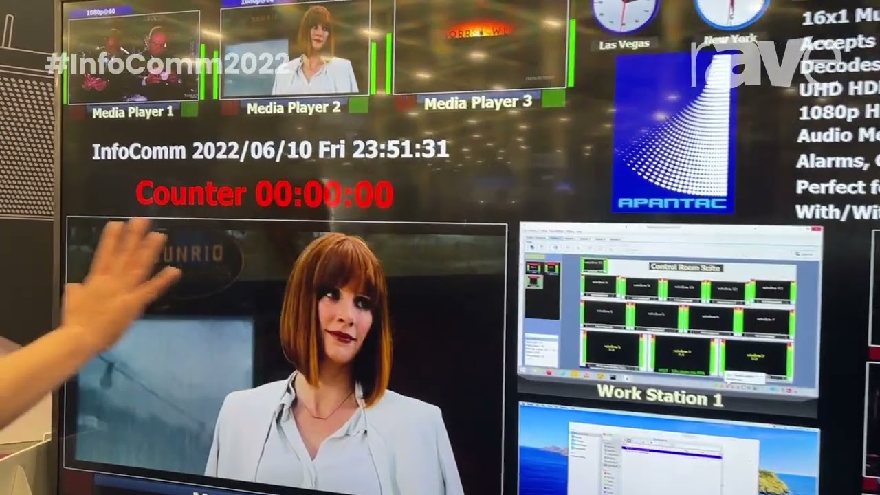 InfoComm 2022: Apantac Demonstrates the Di-16-UHD 16x1 HDMI Multiviewer with UHD Output