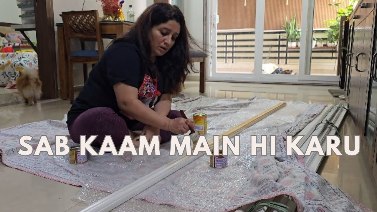Raita hi faila lia maine to!! Kaam kab khatam hoga re #yashicatiwari #diwalisafai #gharkakaam #vlog 