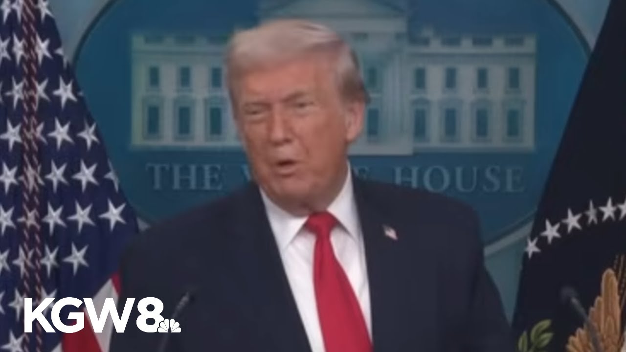 Trump marks 1st anniversary of 2nd term with White House press briefing appearance
