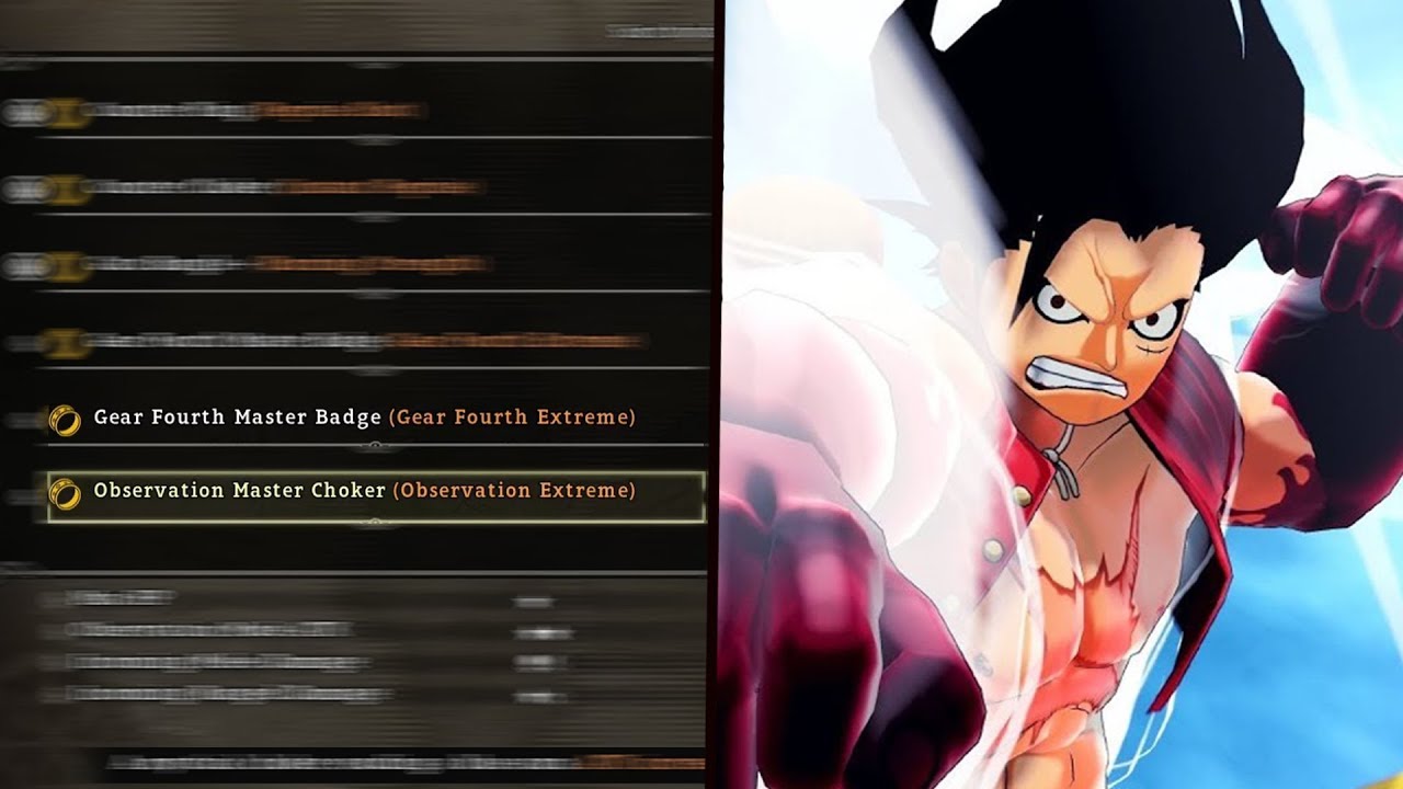 One Piece World Seeker New Equipmemt Gear Fourth Master & Observation Master Equipmemt(Free Update)