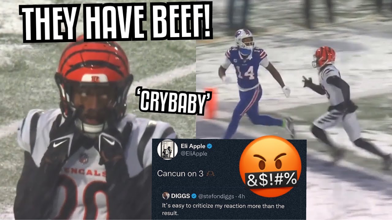 Stefon Diggs Vs Eli Apple GOT HEATED! 🤬 TRASH TALK! (WR vs CB) Bengals Vs Bills highlights