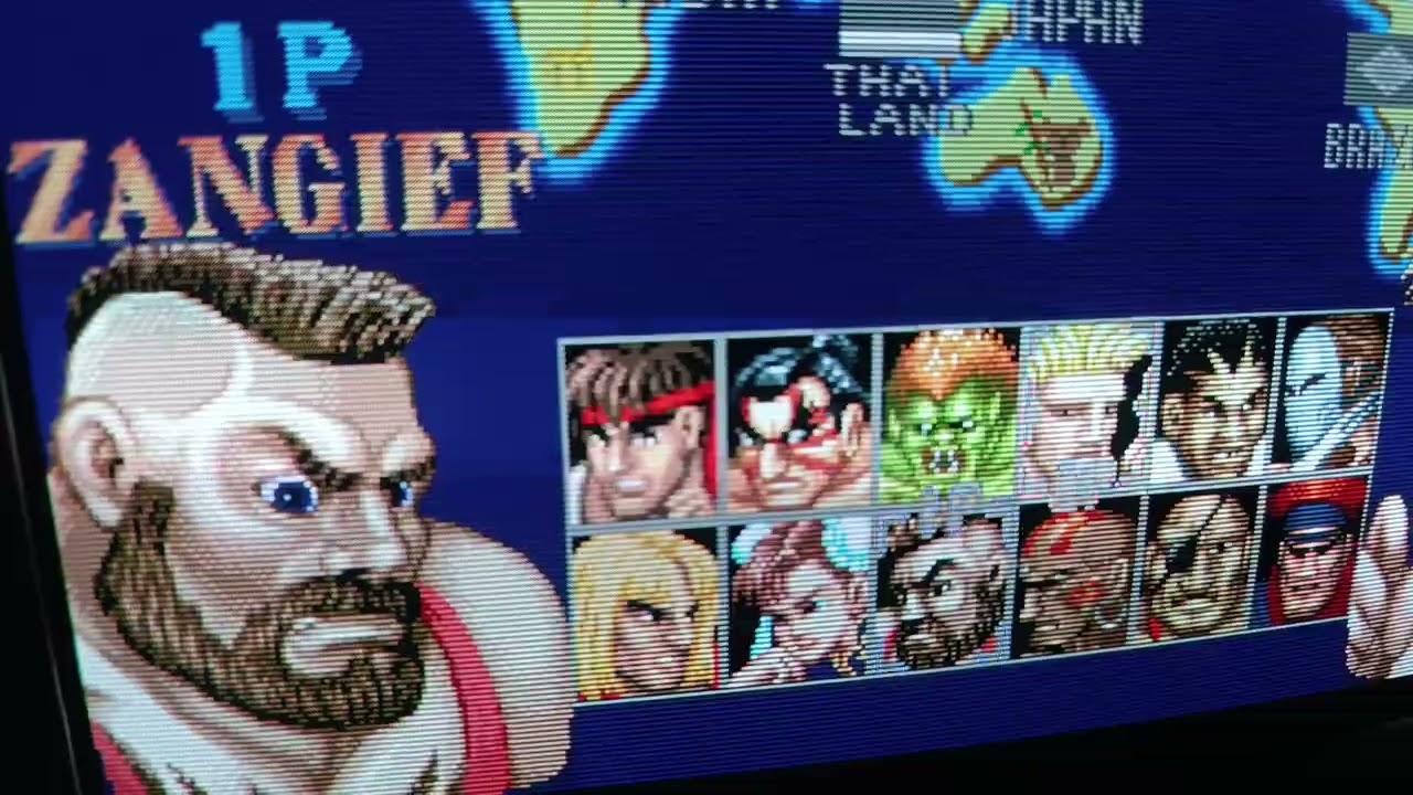 Street Fighter 2 CE Arcade Intro - 31Khz PC CRT Monitor