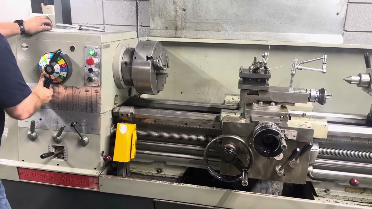 Clausing Colchester 17”x40” Engine Lathe