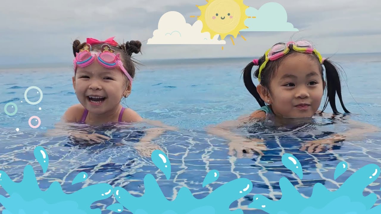 Swimming Day at the Beach and Pool! Audrey's Fun House | Kids Video | Fun Day! Let's Play! Beach Day