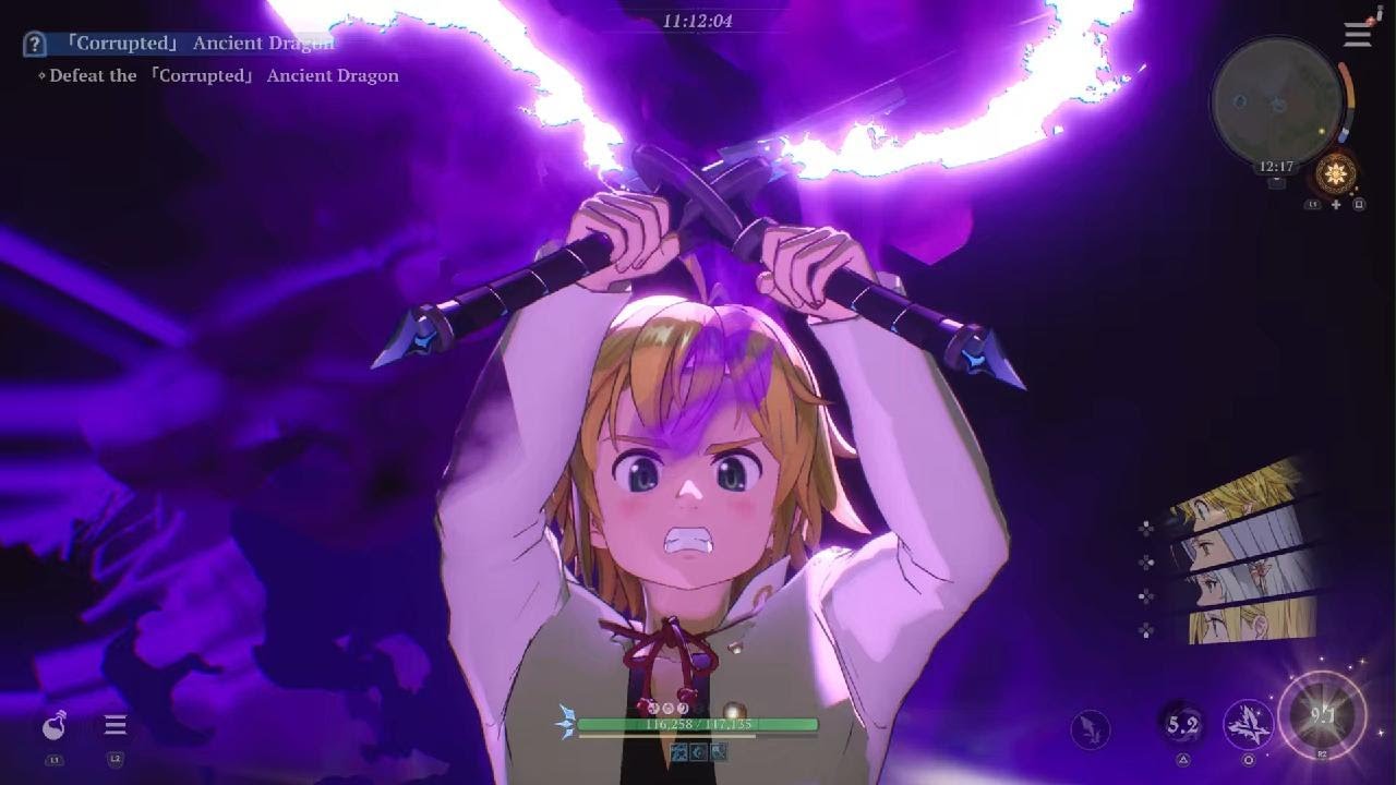 Corrupted Ancient Dragon HELL mode SOLO below combat power requirement! - Seven Deadly Sins: Orgin