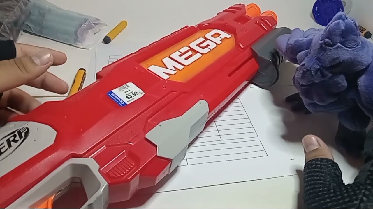 Nerf Mega Doublebreach review! I call shotgun!