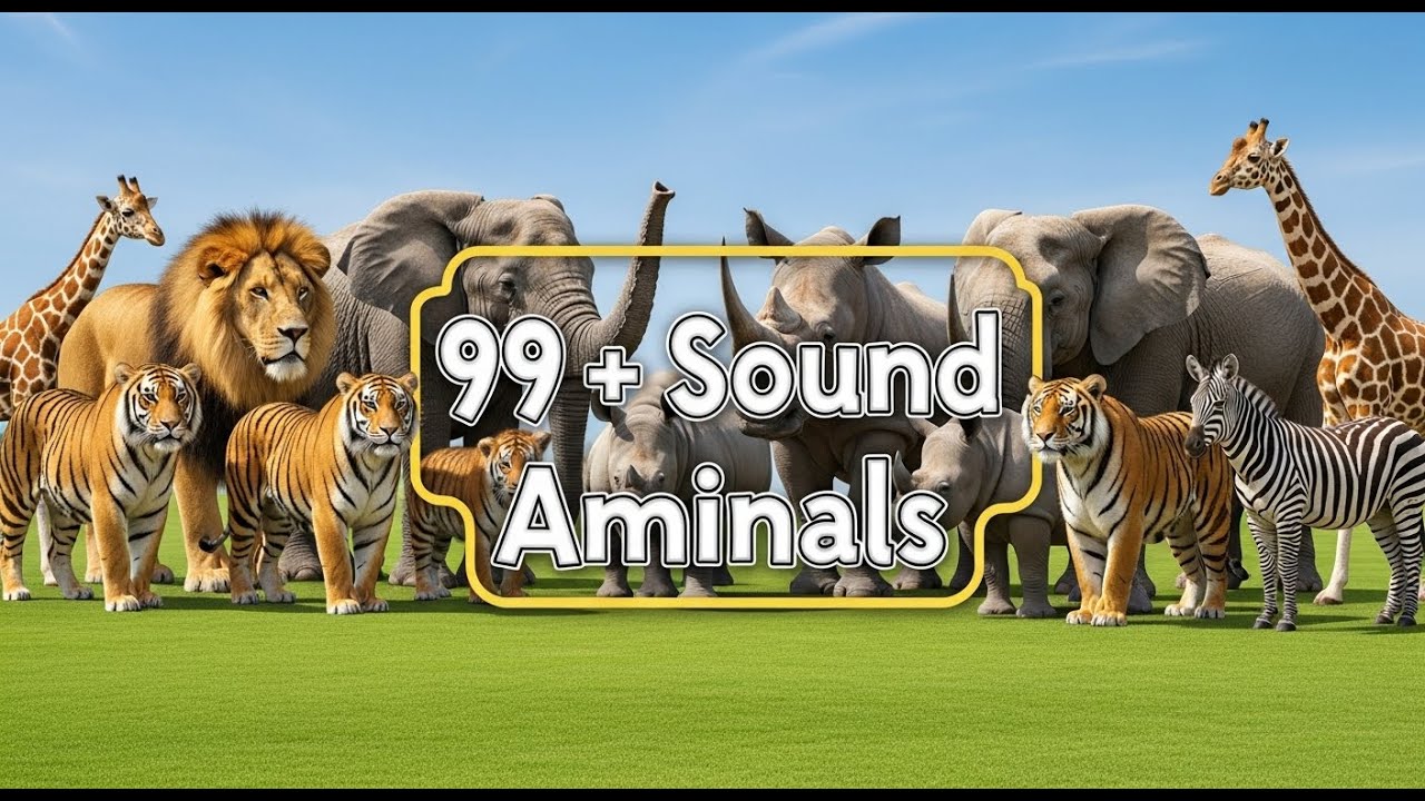 🎶 80 Tiếng Kêu Động Vật | Vừa Nghe Vừa Học Tiếng Anh Cho Bé