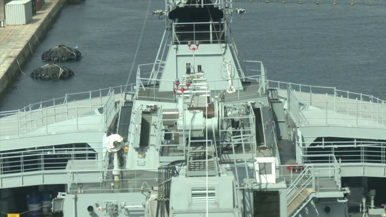 Royal Fleet Auxiliary tanker RFA Tideforce visits Gibraltar for maintenance.