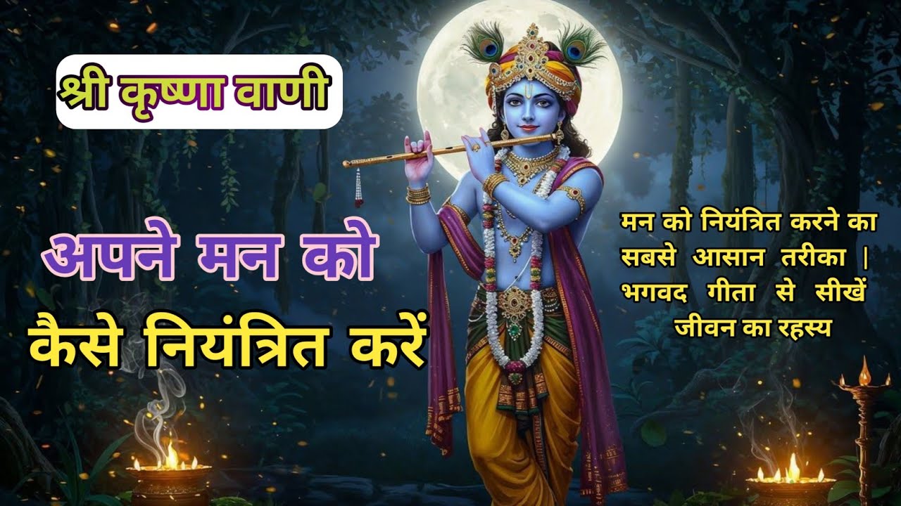 मन को नियंत्रित करने का सबसे आसान तरीका | Best Shrimad Bhagwat Geeta l Motivational l Krishna Wani