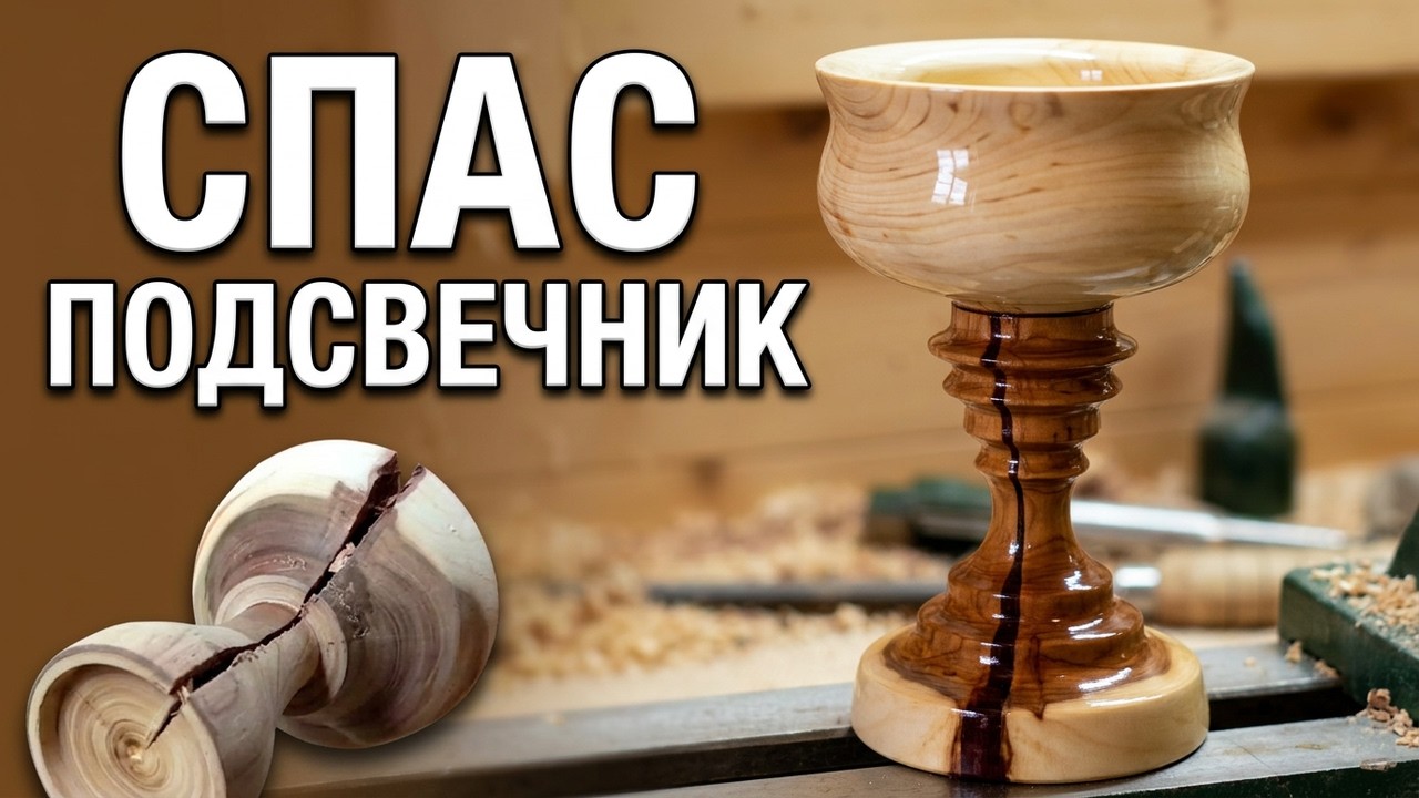 Как я восстановил подсвечник с трещиной | эксперимент с эпоксидной смолой