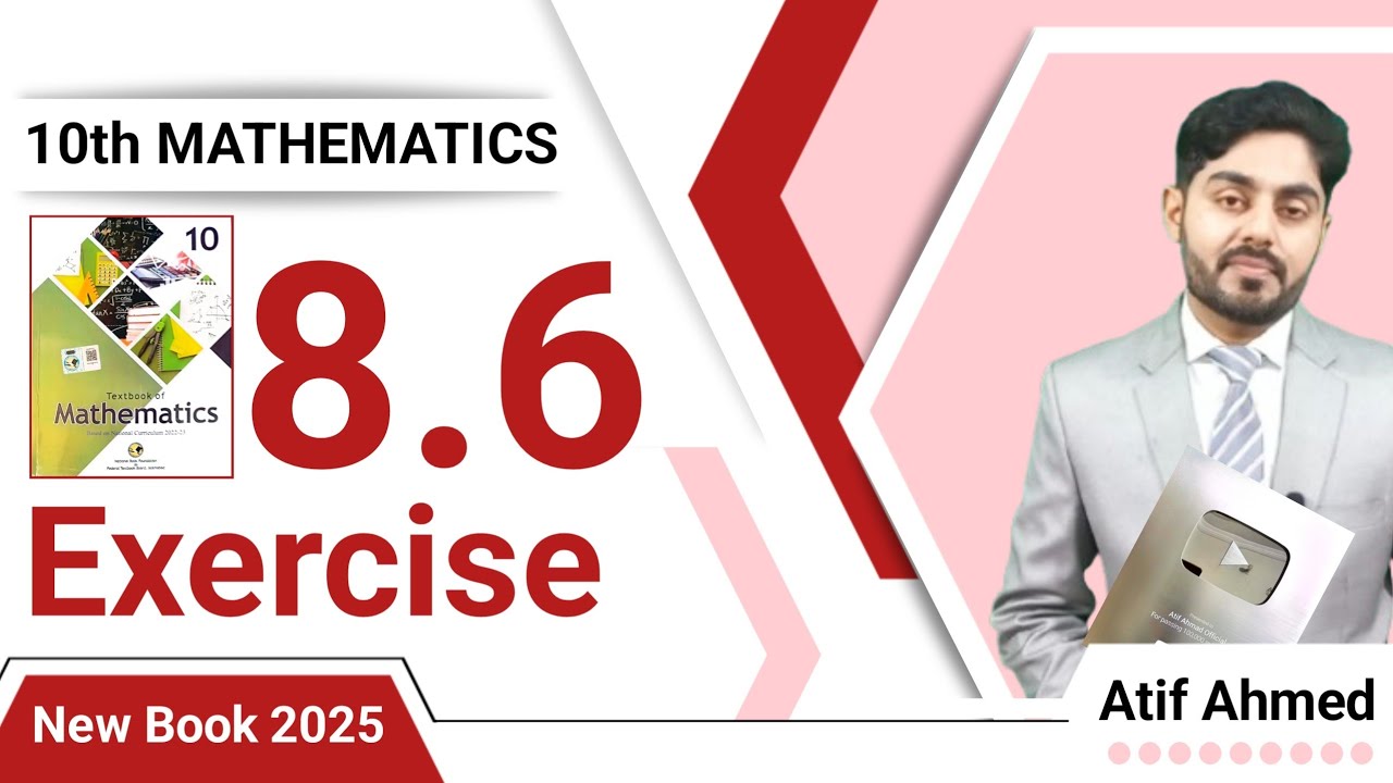 Exercise 8.6 class 10 maths nbf || by atif ahmed || ex 8.6 class 10 || 8.6 class 10 || nbf | federal