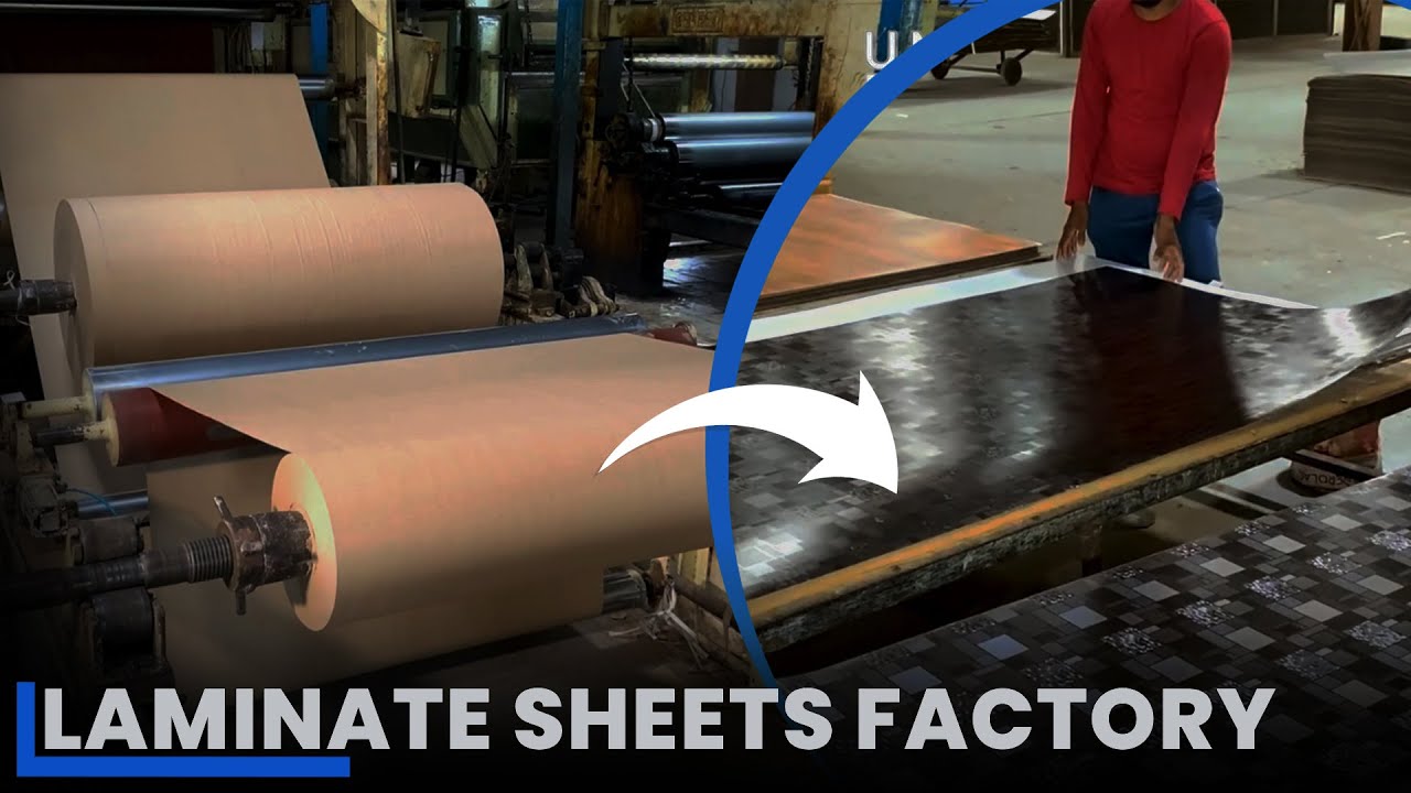 लैमिनेट शीट बनानेवाली फैक्ट्री | Manufacturing Process of Laminate Sheet | Unbox Factory
