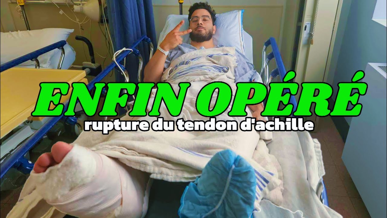 Post-opération du tendon d'achille 