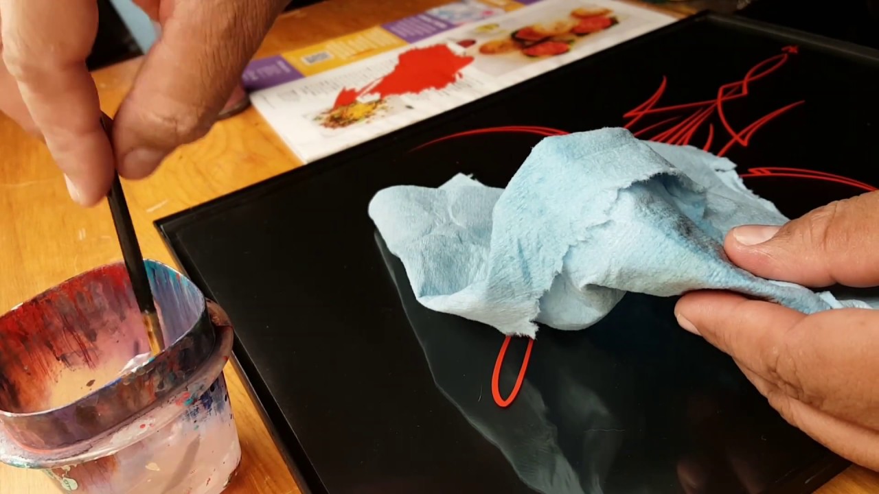How to clean a pinstriping brush