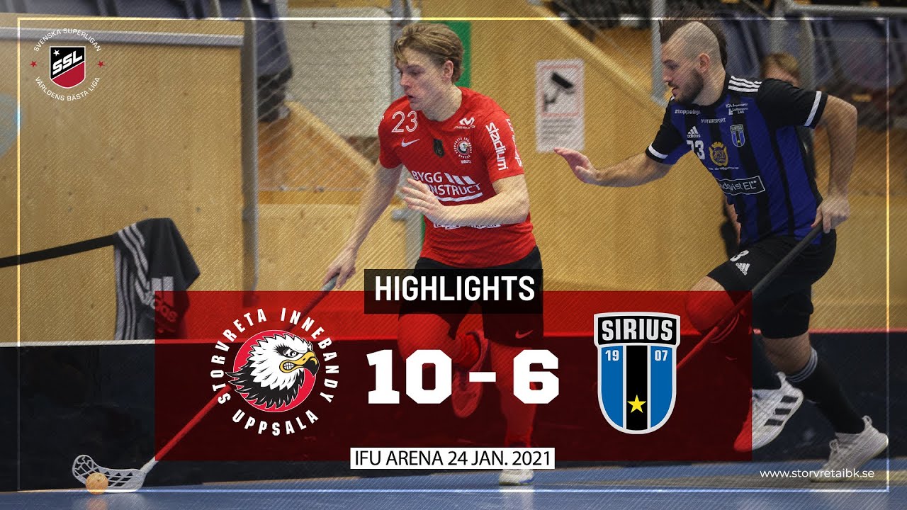 Highlights Storvreta IBK vs IK Sirius IBK 10-6