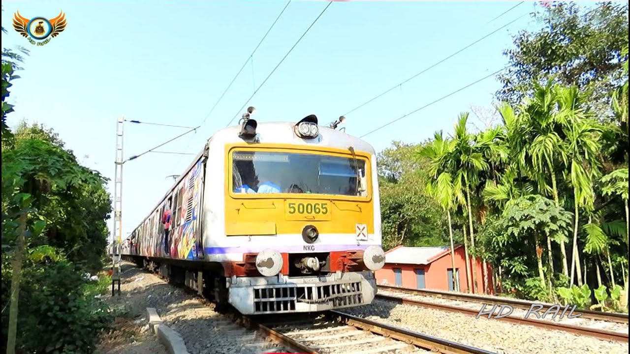 3 UP Down Gede local at Bahirgachhi Halt in Kolkata Suburban Railway