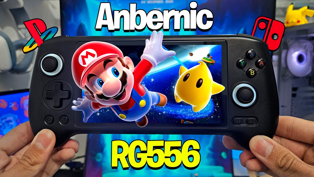 Esse console portátil RODA PS2 e Switch! (Anbernic RG556)
