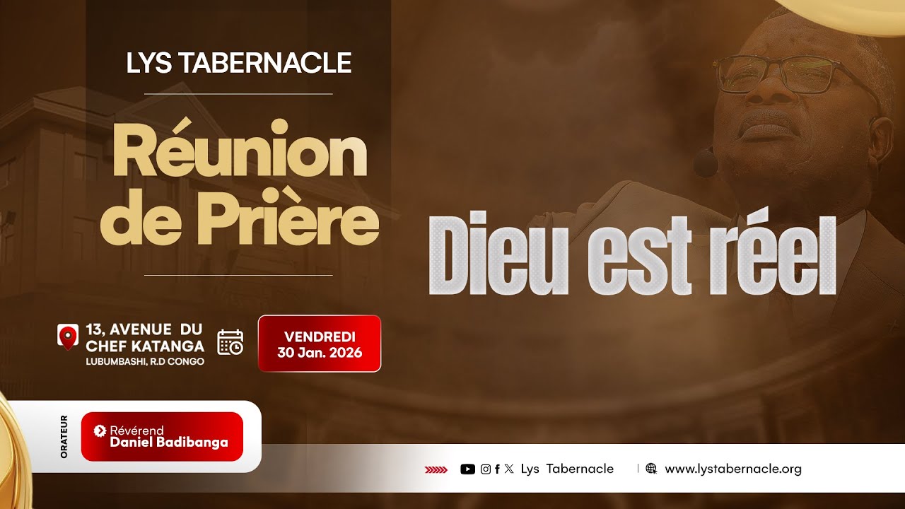 Réunion de prière du Vendredi 30 Janvier 2026 | DIEU EST RÉEL