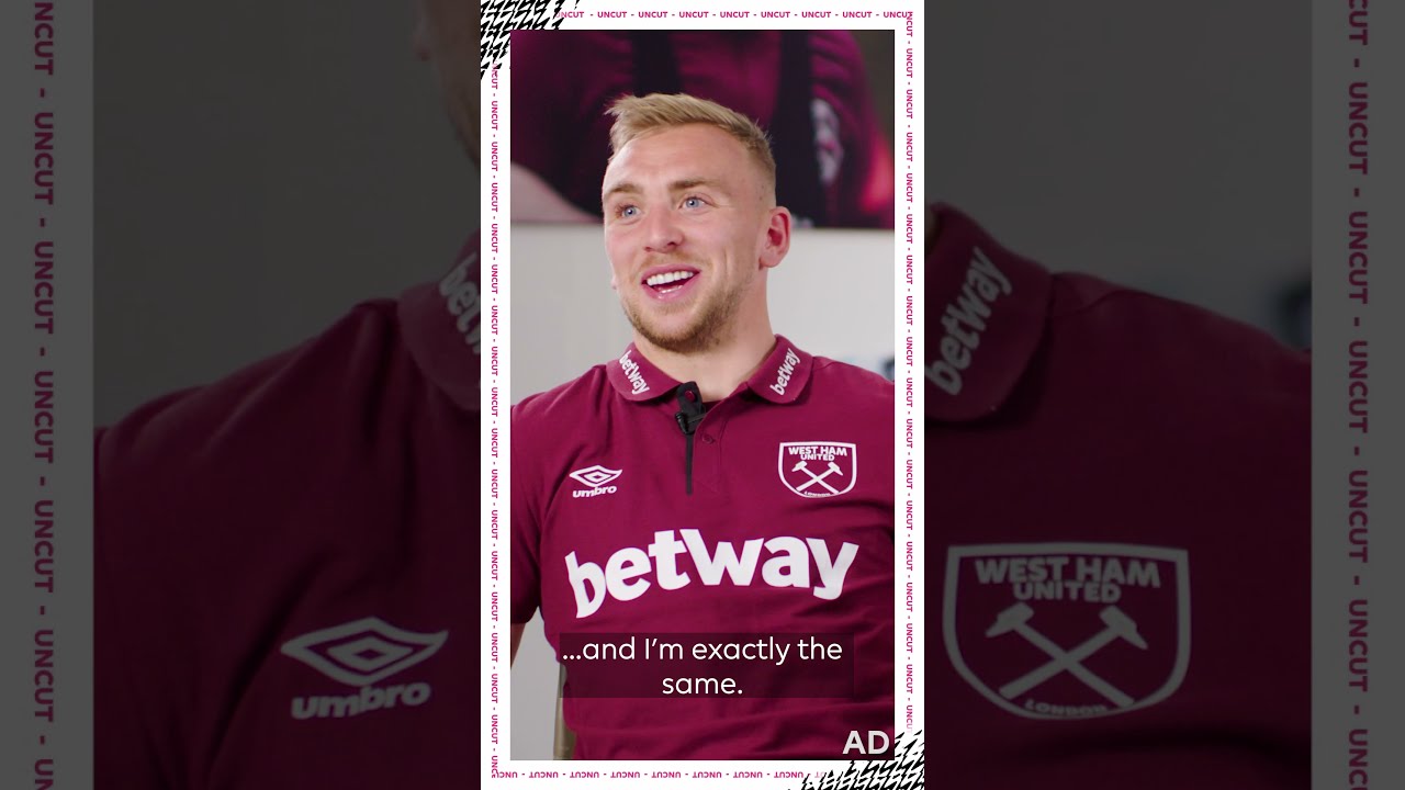 Jarrod Bowen reacts to his FIFA 22 rating