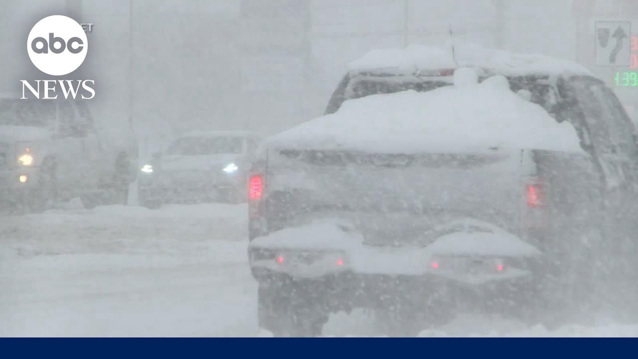 Major snowfall as travelers head home from Thanksgiving