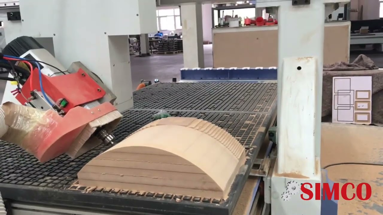 Router CNC 4 ejes con cambio de herramienta Mod. STD-1325-4A-ATC Mac. SIMCO