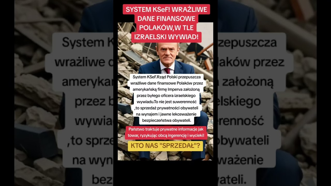 System KSeF! Wrażliwe dane finansowe Polak&oacute;w, w tle izraelski wywiad!