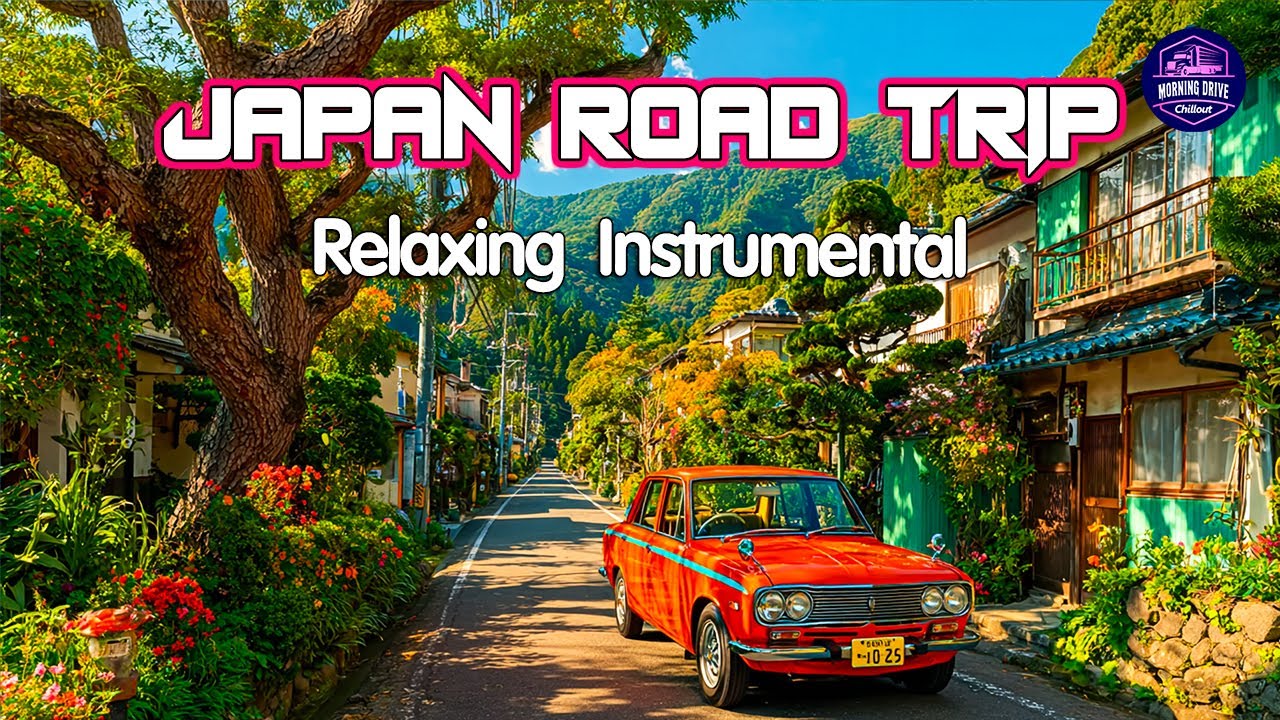 Drive and Chill in Japanese Nature 🌿 Guitar & Saxophone Instrumental for Peaceful Soul Moments