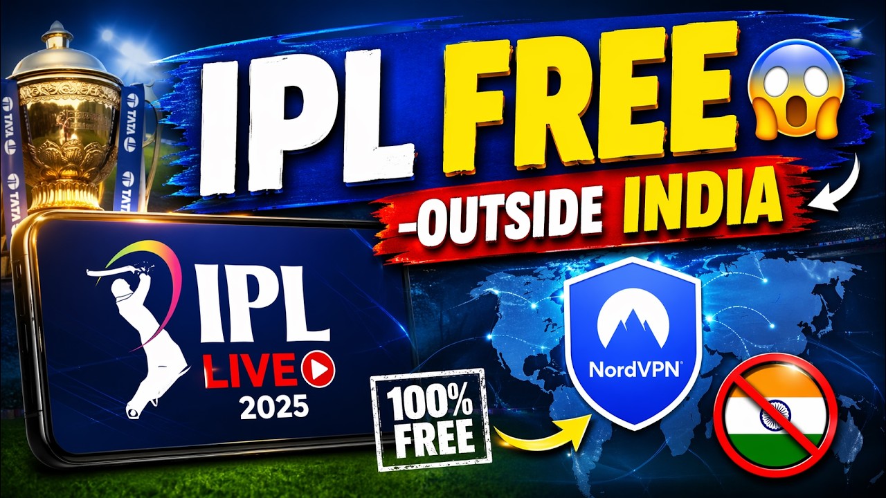 How to Watch IPL Outside India for FREE | Step-by-Step with NordVPN #IPL2026 #IPLlive #WatchIPL