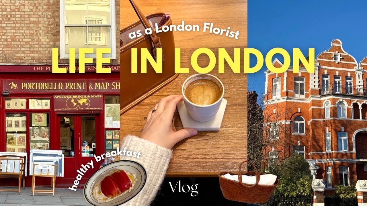 새해 첫 노팅힐 나들이🌼 꼭 가야할 노팅힐 소품샵🧤 신상 감성카페 오픈런, 요즘 빠진 식단🍽️  눈 내리는 런던 1월 일상🤎