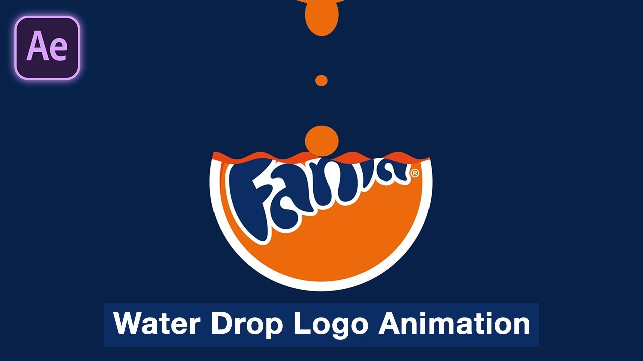 Анимация логотипа «Капля воды» в After Effects | Простой урок