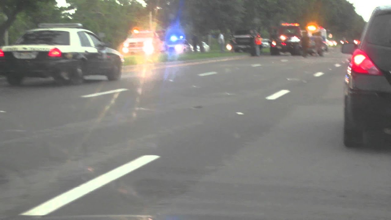 Bad Car Accident: Car Under Flat Bed Truck