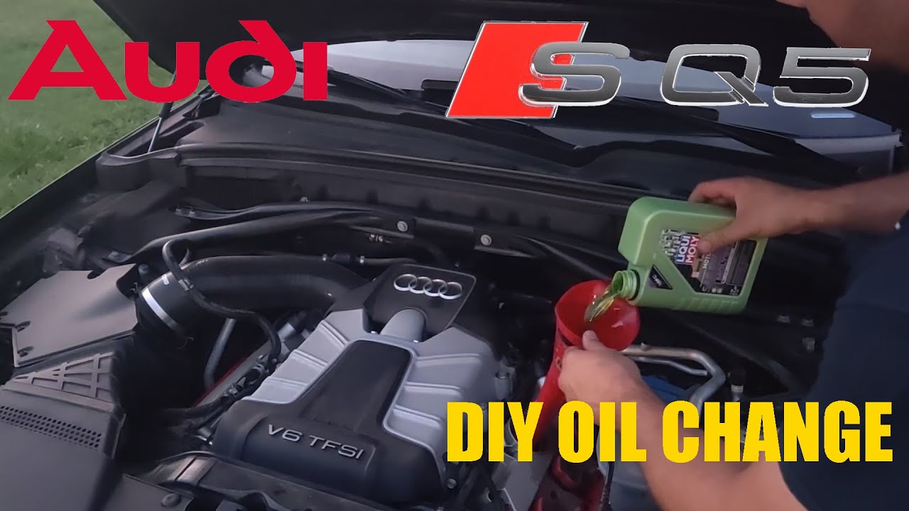 HOW TO CHANGE OIL ON AN AUDI SQ5 (dipstick install!)