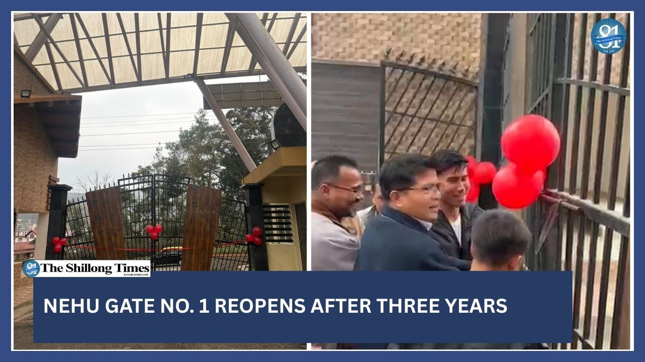 NEHU gate no. 1 reopens after three years