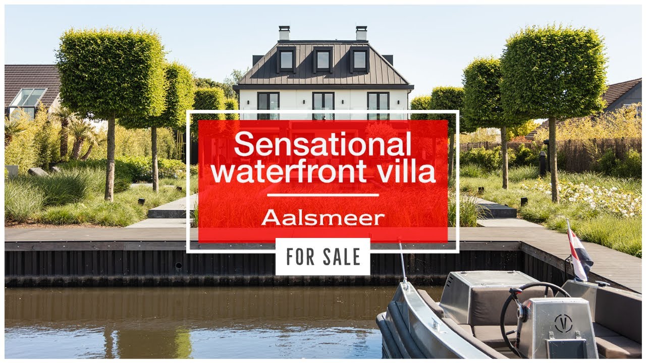 Sensational luxury villa at waterfront in Aalsmeer