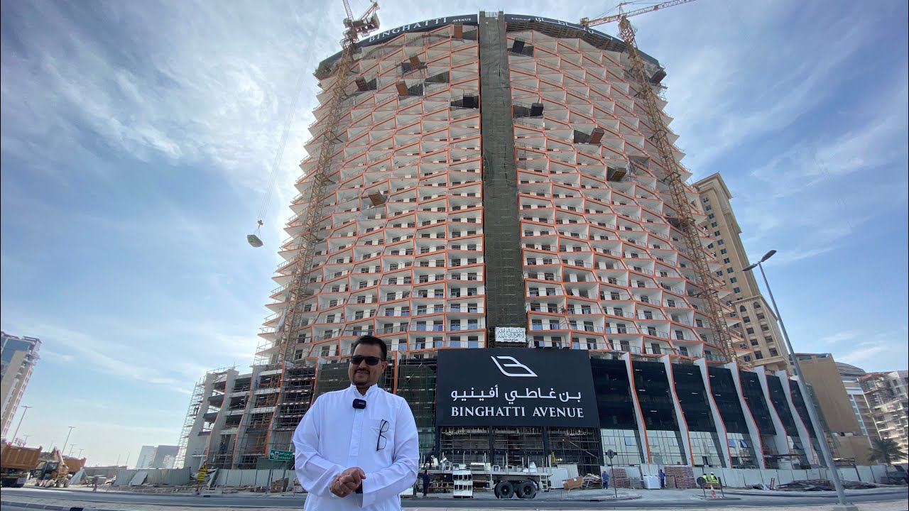 ماب اوف بلان : بن غاطي افنيو في الجداف بدبي binghatti avenue  شارف على الانتهاء والتسليم