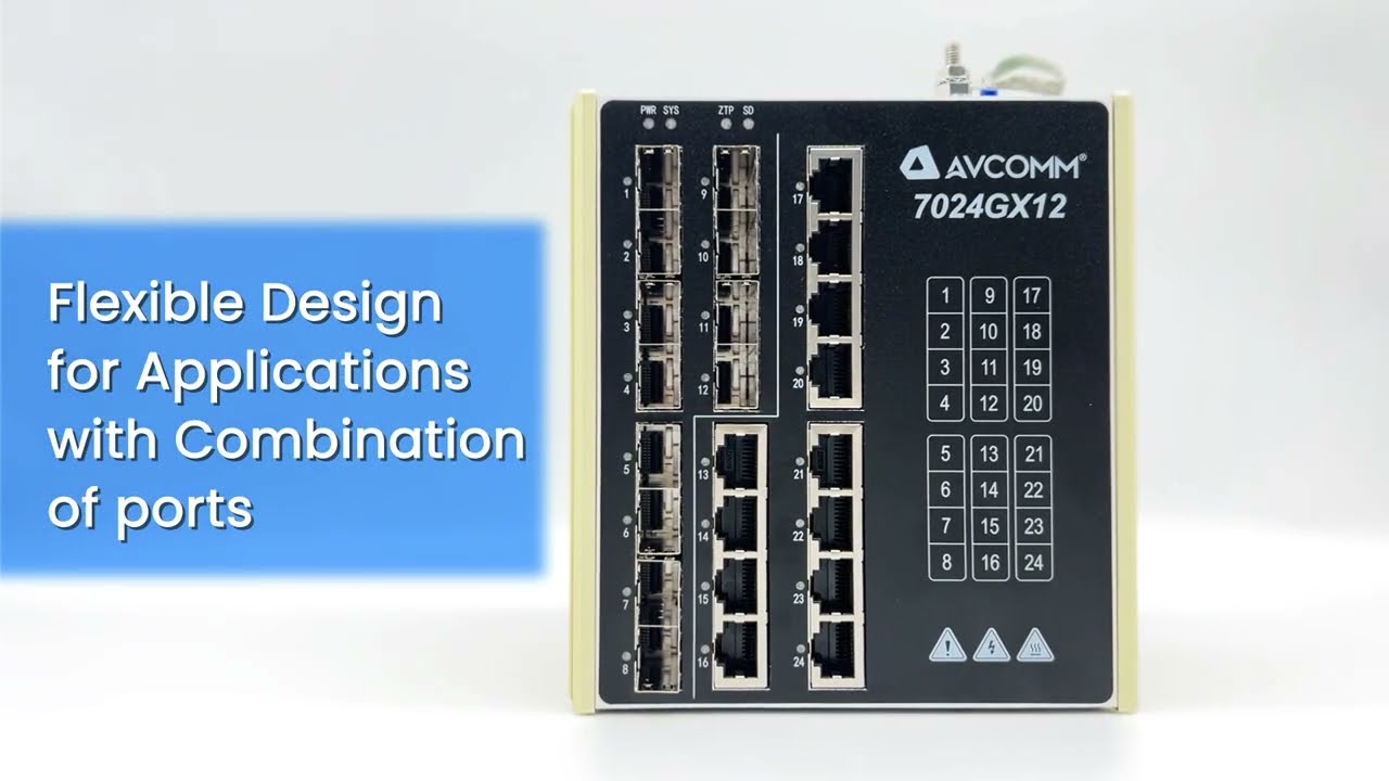 AVCOMM 7024GX12 - - The perfect fusion of convenience and security#ethernetswitch #networkengineer