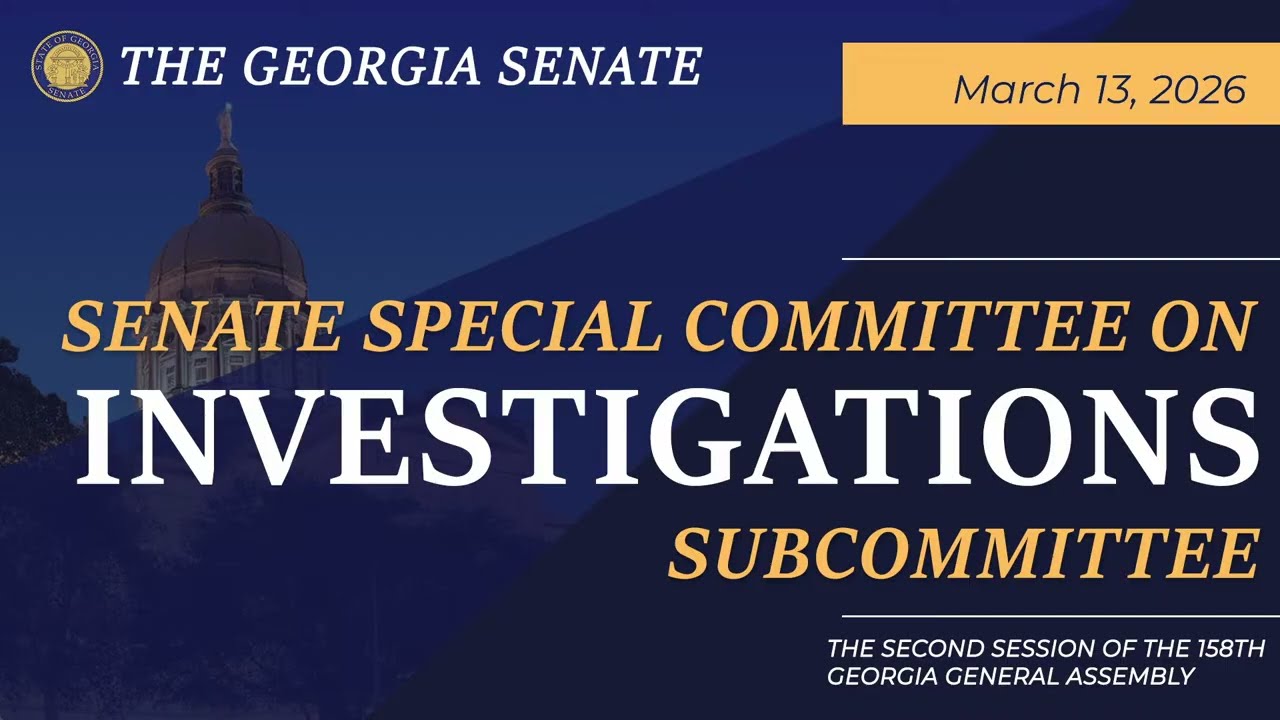 03/13/2026 Senate Special Committee on Investigations Subcommittee