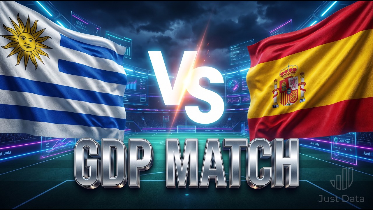 Spain vs Uruguay: Group Stage GDP Race [1980-Present]