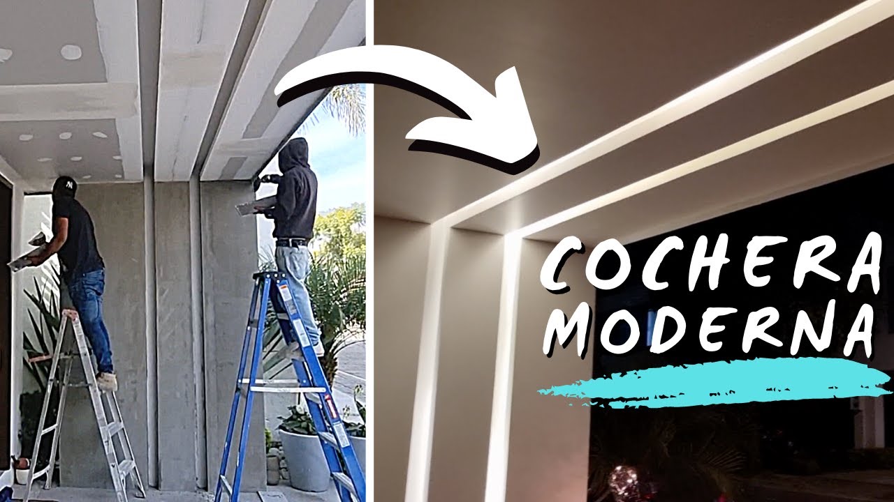 REMODELACION EN COCHERA!!... PLAFÓN CON LUZ LED // ARTOSKETCH